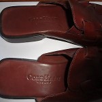 COLE HAAN RESORT MEN’S BROWN WOVEN LEATHER SLIP-ON SHOE 7 M