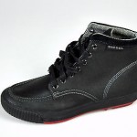 $275 NIB Diesel Dack Black High Top Suede/Fabric Sneaker Shoes EUR 40.5 USA 8 D