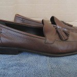 COLE HAAN CITY Brown Leather Mens Tassle Loafers MADE IN ITALY Size 11 D