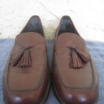 COLE HAAN CITY Brown Leather Mens Tassle Loafers MADE IN ITALY Size 11 D