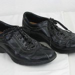 Men’s COLE HAAN Shoes Black Leather Stitched NIKE Air Oxford Size 10.5 M