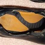 COLE HAAN Nike AIR Black Leather Mens Loafer 8.5M C04054 Slip On EUC Cushioned