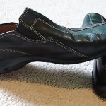 COLE HAAN Nike AIR Black Leather Mens Loafer 8.5M C04054 Slip On EUC Cushioned