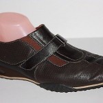 Nice Mens Cole Haan Nike Air Brown Black Leather Casual Oxford Shoes 11 M Velcro
