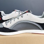 NIB Diesel Men’s Starch Black & Gray Leather Fashion Sneakers Shoes Size 10