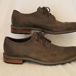 Cole Haan AIR COLTON Leather Derby Plain Toe Gray 10M