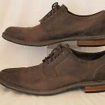 Cole Haan AIR COLTON Leather Derby Plain Toe Gray 10M