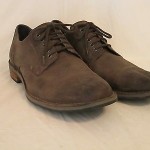Cole Haan AIR COLTON Leather Derby Plain Toe Gray 10M