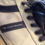 Hugo Boss Orange White and Blue Sneakers – size 9