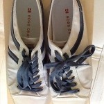Hugo Boss Orange White and Blue Sneakers – size 9