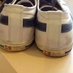 Hugo Boss Orange White and Blue Sneakers – size 9