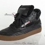 Mens DIESEL stylish black leather sport boots shoes sz. 10.5 M EXCELLENT!