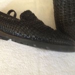 MENS COLE HAAN BLACK WOVEN LOAFERS SIZE 9M