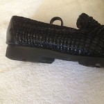 MENS COLE HAAN BLACK WOVEN LOAFERS SIZE 9M