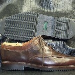 Men’s Cole Haan Brown Oiled Leather Split Moc Toe Oxfords Size 8 M