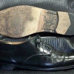 Men’s Cole Haan Black Leather Cap Toe Oxfords Size 10.5 D