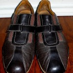 MENS COLE HAAN AIR ESTADIO II NIKE AIR SLIP ON STRAP BROWN LEATHER SHOES 13M