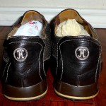MENS COLE HAAN AIR ESTADIO II NIKE AIR SLIP ON STRAP BROWN LEATHER SHOES 13M