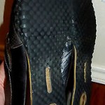 MENS COLE HAAN AIR ESTADIO II NIKE AIR SLIP ON STRAP BROWN LEATHER SHOES 13M