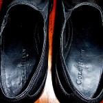 MENS COLE HAAN NIKE AIR SLIP ON BLACK LEATHER LOAFERS SHOES SIZE 10.5 M