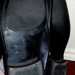 MENS COLE HAAN NIKE AIR SLIP ON BLACK LEATHER LOAFERS SHOES SIZE 10.5 M
