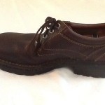 Men’s Clarks Gore-Tex brown leather lace up casual oxfords size 7.5