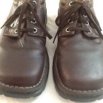 Men’s Clarks Gore-Tex brown leather lace up casual oxfords size 7.5