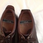 Men’s Clarks Gore-Tex brown leather lace up casual oxfords size 7.5
