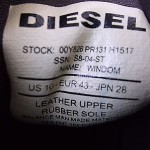 Diesel Casual Gym/Walking Suede/Leather Oxford Sneakers Size 10 M ,EUR 43