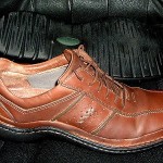 $$$  CLARKS   mens  Oil-Rubbed Leather  Shoes Oxfords  USA  9 M   CLEAN—NICE!!
