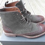 brand new mens HUGO BOSS lunno leather boots in med green UK10/EU44/US11 rrp£330