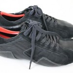 Diesel Auriga Casual Athletic Black/Black Leather Sneakers Shoes US 9.5 EU 42..5