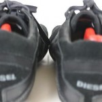 Diesel Auriga Casual Athletic Black/Black Leather Sneakers Shoes US 9.5 EU 42..5