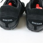 Diesel Auriga Casual Athletic Black/Black Leather Sneakers Shoes US 9.5 EU 42..5