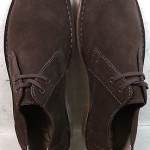 NEW Clarks Mens Bushacre Lo Brown Suede Leather Oxfords Shoes 34020 size 10.5 M