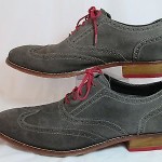 Cole Haan Nike Air COLTON Leather Wing Tip Oxford Gull Gray Sz 13M