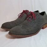 Cole Haan Nike Air COLTON Leather Wing Tip Oxford Gull Gray Sz 13M