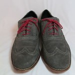 Cole Haan Nike Air COLTON Leather Wing Tip Oxford Gull Gray Sz 13M