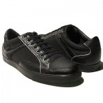 $225 Hugo Boss GREEN APACHE III Black Fashion Sneakers 10 43 Mens Kicks 9.5 43.5