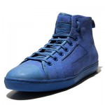 $275 Hugo Boss Red Label Fashion Sneakers Blue Mens Shoes Boots 12 45 Canvas .5