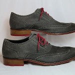 Cole Haan AIR COLTON Casual Leather Wingtip Oxford Gray Sz 11M EUC!