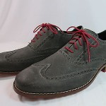 Cole Haan AIR COLTON Casual Leather Wingtip Oxford Gray Sz 11M EUC!