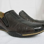 Cole Haan Men’s Brown and Black Slip-on with Nike Air Sole Size 9