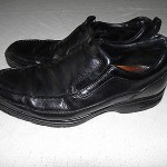 Cole Haan loafers shoes Nike Air black leather slip-on mens 10.5