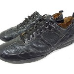 COLE HAAN MENS SNEAKERS BLACK LEATHER SHOES SIZE 11 M