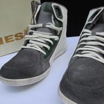 BNIB NEW DIESEL MEN FU-LL WHITE GRAY NIGHT FASHION ARMY BOOTS SHOES $295 SIZE 7