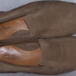 Men’s Shoes COLE HAAN LOAFERS Size 8M Leather Brown Suede