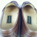 COLE HAAN men size 9D pinch tassel Brown Braided Leather loafers shoes