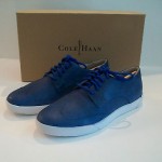 COLE HAAN AIR JASPER WINGTIP SHOES SIZE 8.5 BLUE NEW IN BOX FREE PRIORITY SHIP