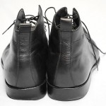 Authentic  HUGO BOSS Black Ankle All Leather Boots Shoes Size 11